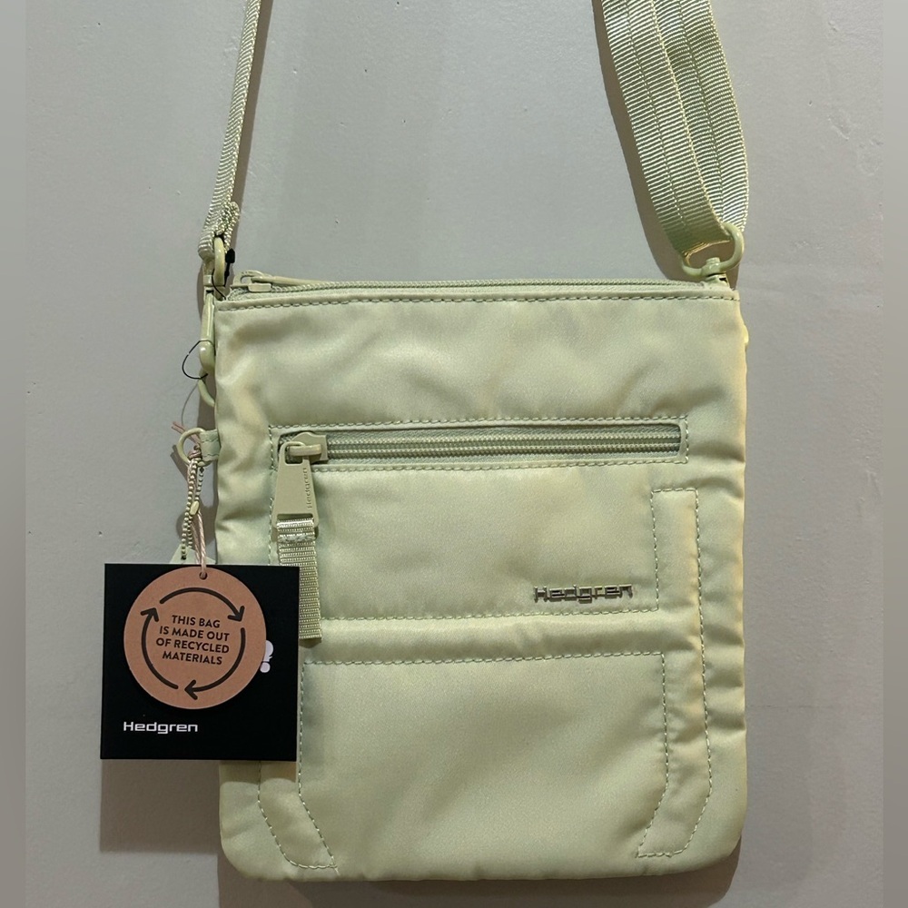 Hedgren Women’s Helm Opaline Green Nylon Crossbody NWTS
